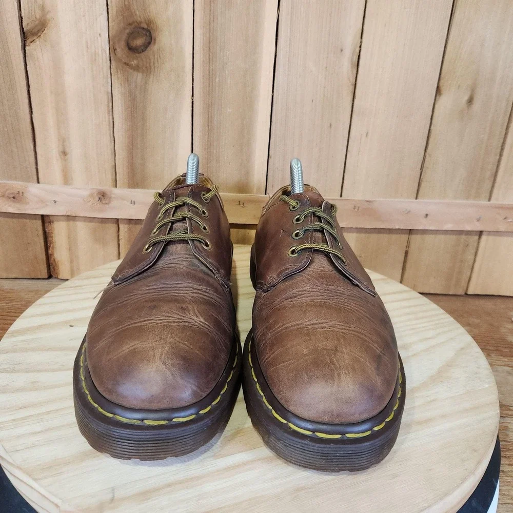 Vintage Dr. Martens 1561 Oxford Shoes Mens 10 US 9 UK Brown Leather England Made